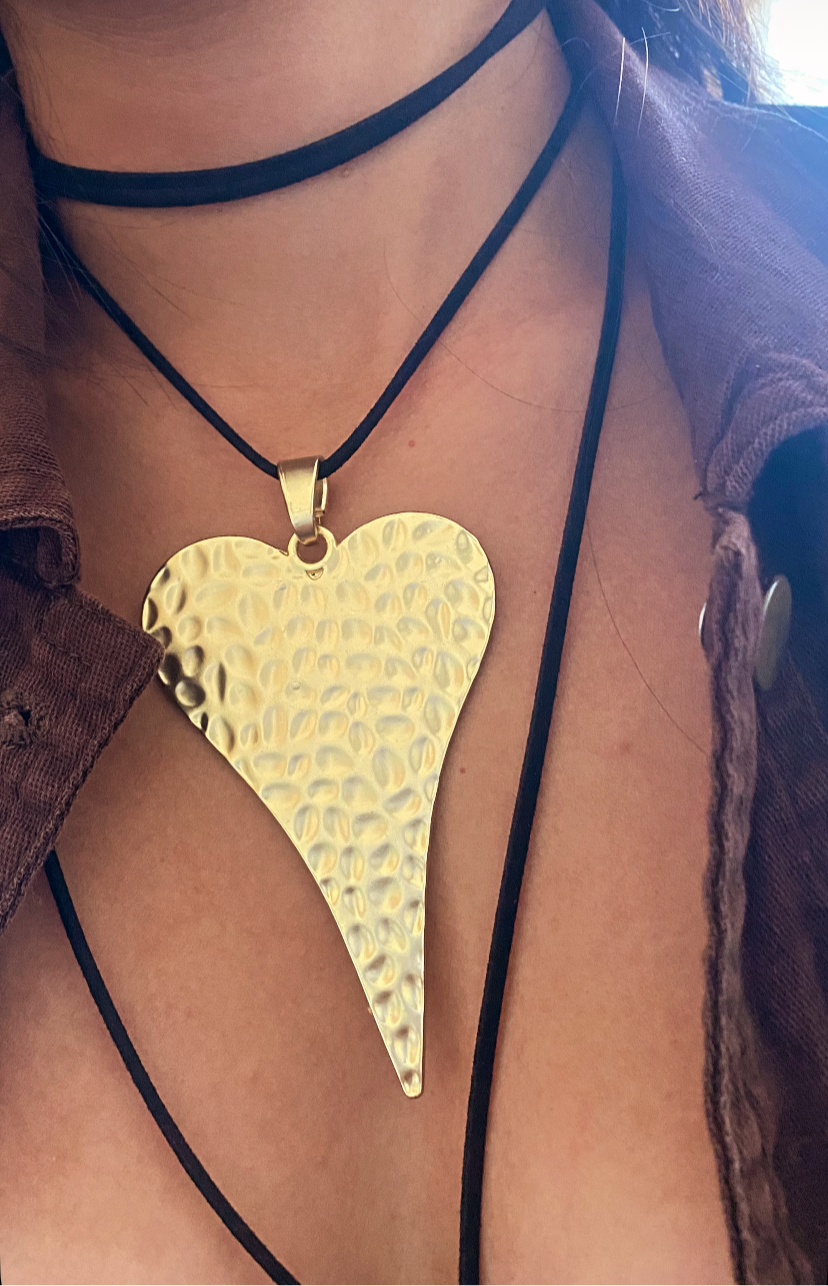 Gamuzado corazón gold