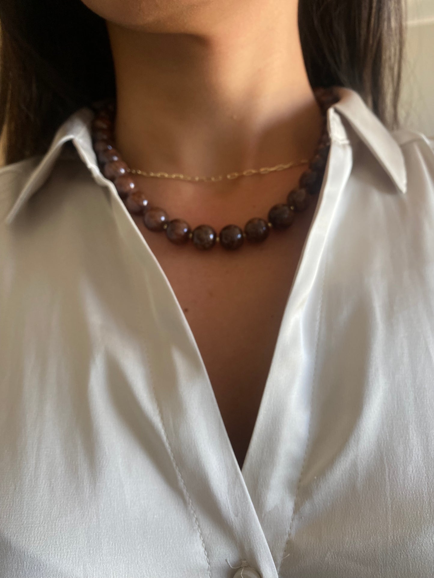Máxi collar brown