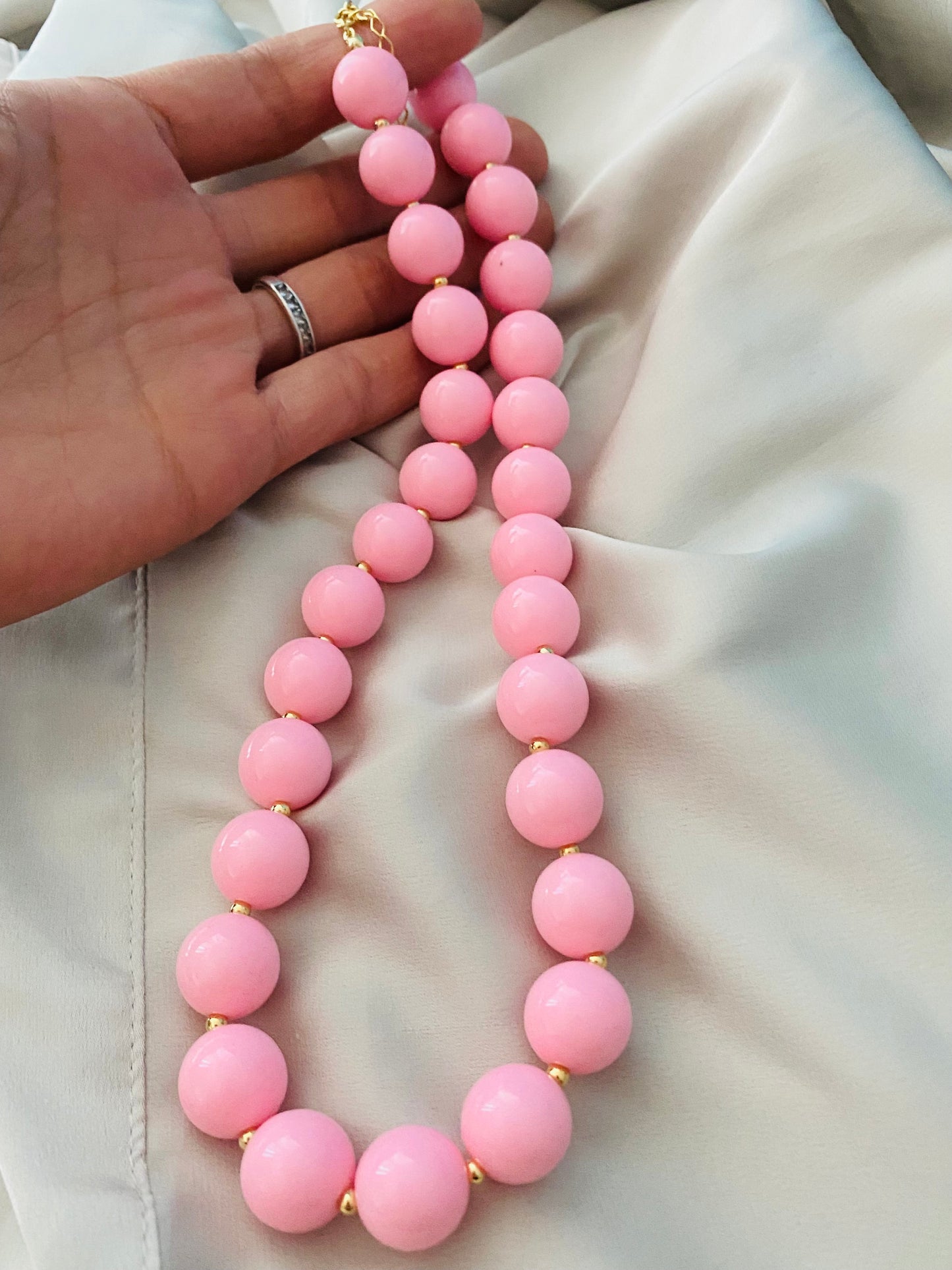 MAXI COLLAR ROSA