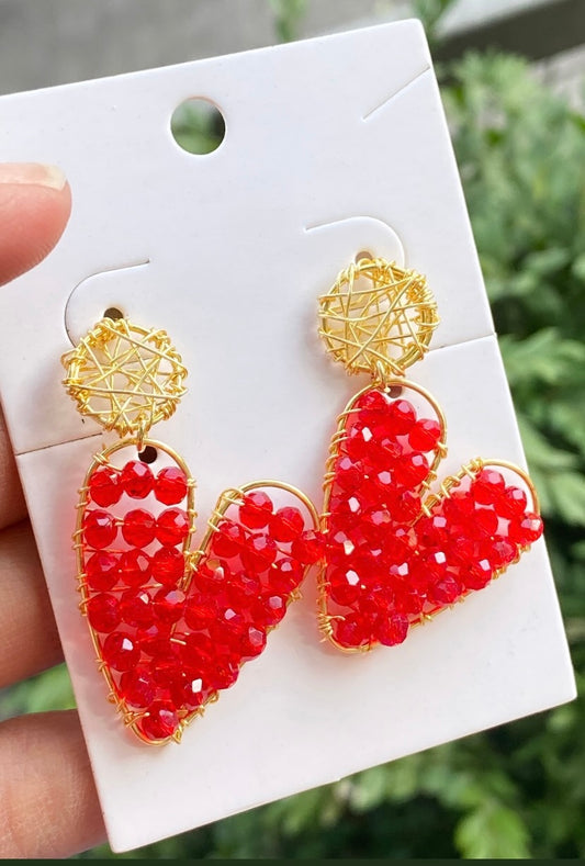Corazones cristales