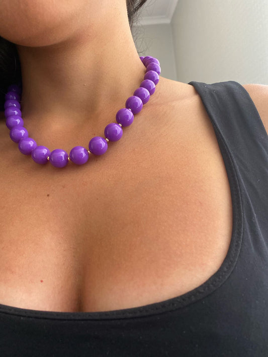 MAXI COLLAR PURPURA